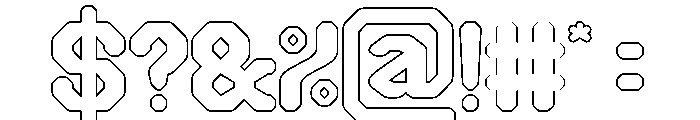 UNITE PRIME-Hollow Font OTHER CHARS