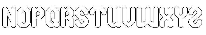 UNITE PRIME-Hollow Font UPPERCASE