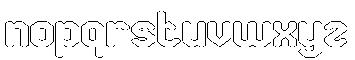 UNITE PRIME-Hollow Font LOWERCASE