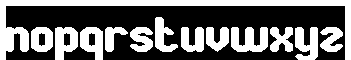 UNITE PRIME-inverse Font LOWERCASE