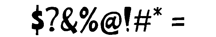 UNKA MOCHA Font OTHER CHARS