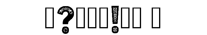 Uncial Regular Font OTHER CHARS