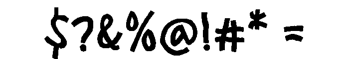 Uncle Busy Bold Font OTHER CHARS