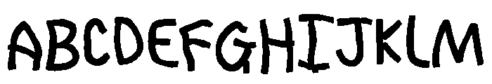 Uncle Busy Bold Font UPPERCASE