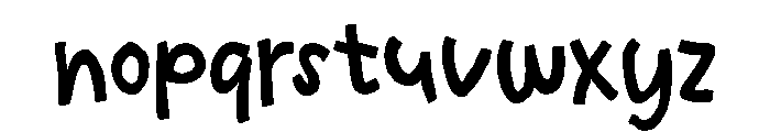 Uncle Busy Bold Font LOWERCASE