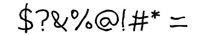 Uncle Busy Font OTHER CHARS