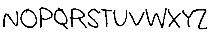 Uncle Busy Font UPPERCASE