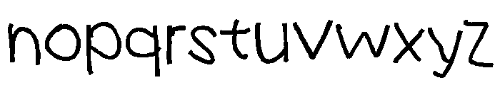 Uncle Busy Font LOWERCASE