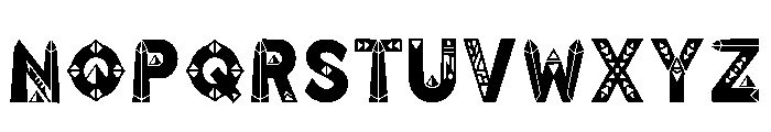 Under Regular Font UPPERCASE