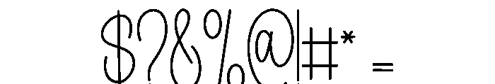 Underbite Font OTHER CHARS