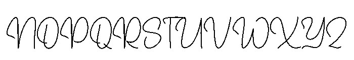 Underbite Font UPPERCASE