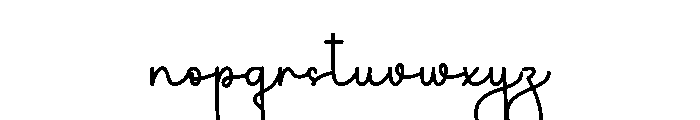 Underbite Font LOWERCASE