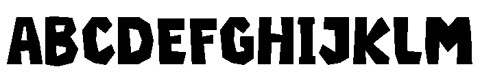 Undercut Font UPPERCASE