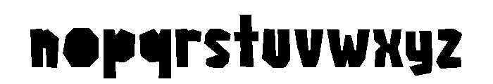 Undercut Font LOWERCASE