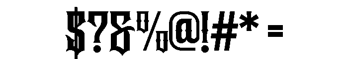 Underock Regular Font OTHER CHARS