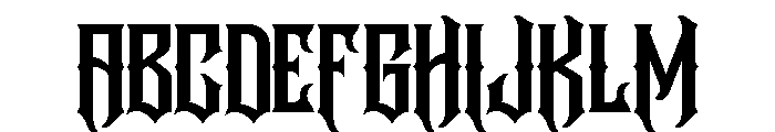 Underock Regular Font UPPERCASE