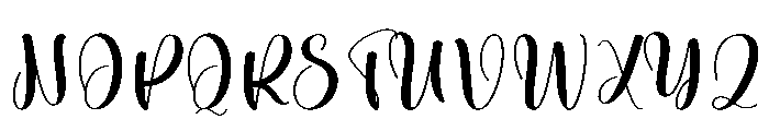 Underwaters Font UPPERCASE