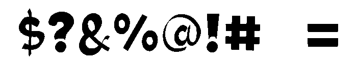Unica Font OTHER CHARS