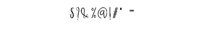 Unicorn Clipart Font OTHER CHARS