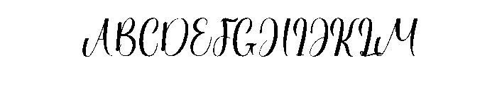 Unicorn Clipart Font UPPERCASE