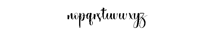 Unicorn Clipart Font LOWERCASE