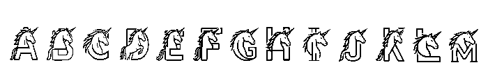 Unicorn Monogram Regular FONT