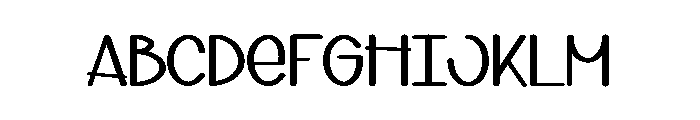 Unique Design Font UPPERCASE