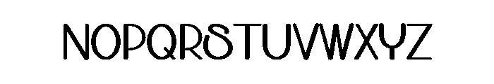 Unique Design Font LOWERCASE