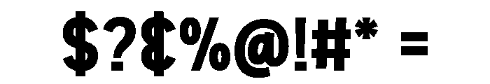 Unique Elnova Font OTHER CHARS