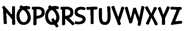 Unique Playful Font UPPERCASE