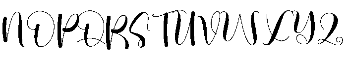 Unique Singing Font UPPERCASE