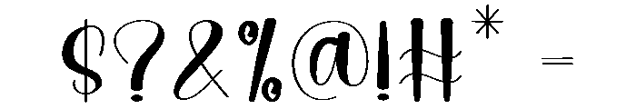 Unitary Font OTHER CHARS