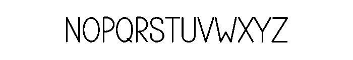 Uniteam Font LOWERCASE