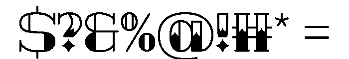 Unity Home Regular Font OTHER CHARS