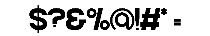 Universa Regular Font OTHER CHARS