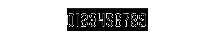 Universal Law-Hollow-inverse Font OTHER CHARS