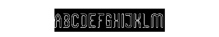 Universal Law-Hollow-inverse Font UPPERCASE