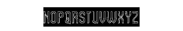 Universal Law-Hollow-inverse Font UPPERCASE