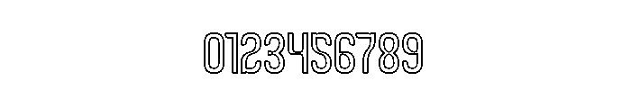 Universal Law-Hollow Font OTHER CHARS