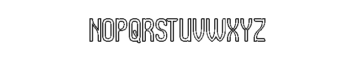 Universal Law-Hollow Font UPPERCASE