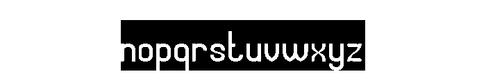 Universal Law-Inverse Font LOWERCASE