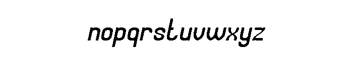 Universal Law Italic Font LOWERCASE