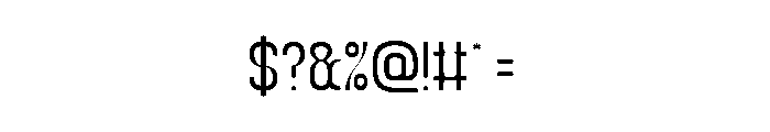 Universal Law-Light Font OTHER CHARS