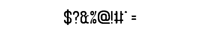 Universal Law Font OTHER CHARS