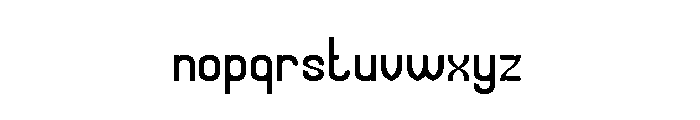Universal Law Font LOWERCASE