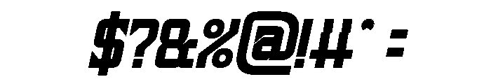 Universe Protector Bold Italic Font OTHER CHARS