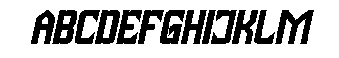 Universe Protector Bold Italic Font UPPERCASE