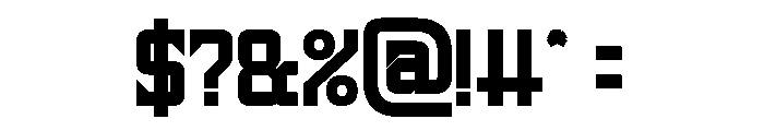 Universe Protector Bold Font OTHER CHARS