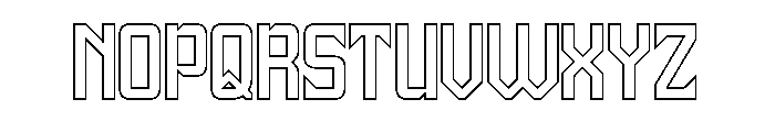 Universe Protector-Hollow Font UPPERCASE