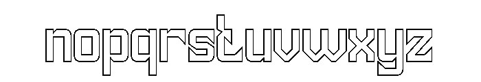 Universe Protector-Hollow Font LOWERCASE